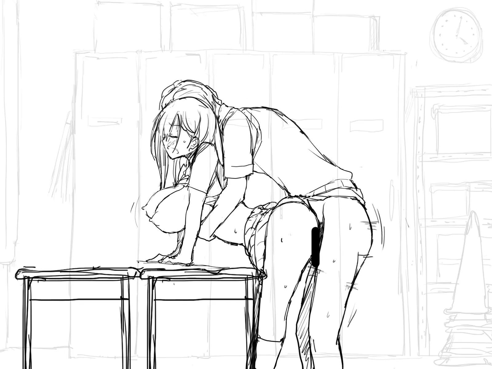 Kanojo Ga Aitsu Ni Sareta Koto_Rough Sketch